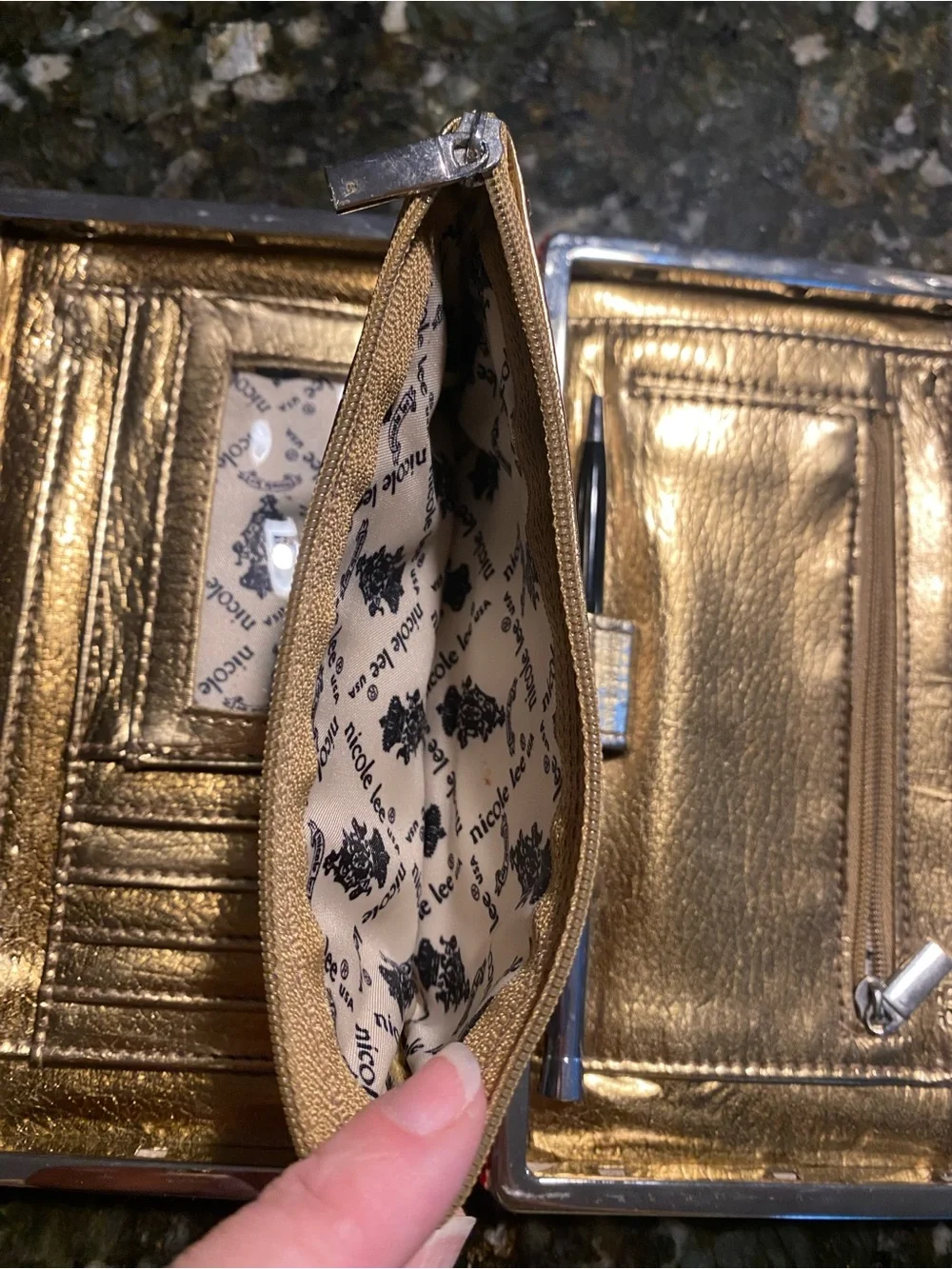 Nicole Lee Y2K Vintage Red Hot Studded clutch case